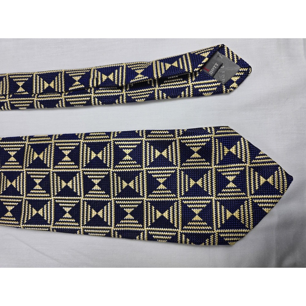 Robert Talbott Best of Class Tie Mens Navy Geometric Silk Made USA Nordstrom